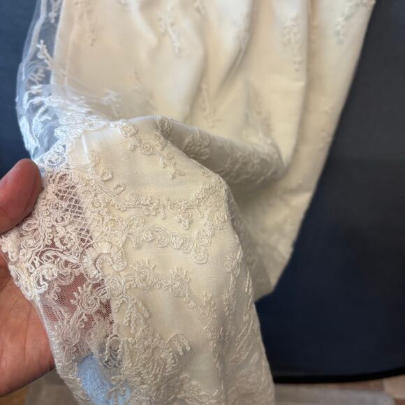 ASTR Dress Crochet Lace Dainty Fairy Whimsical Mesh Tiered Maxi Cottage Ethereal - Picture 13 of 15